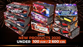 NEW 2020 PRODUCTS UNDER 100 € / 2 600 CZK | Klasek pyrotechnics