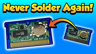 The BEST WAY to replace a dead battery in GBA games!