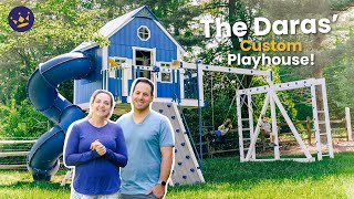 Parents and 3 Children Customize their Own Swing Set!! | The Daras'  King Swings Review
