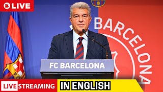 BARÇA LIVE: Joan Laporta Press Conference on Dani Olmo \u0026 Pau Víctor Case IN ENGLISH | FC Barcelona