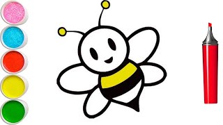 How To Draw A Bee For Children/ Bolalar Uchun Asalarilarni rasm chizish/ TOiART #54