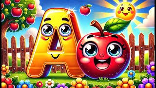 Alphabet ABC Songs | A for Apple 🍎 | Fun Phonics Song for Toddlers | Learn with Kids Songs