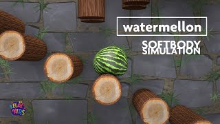SOFTBODY SIMULATION / ANIMATION OF WaterMelon