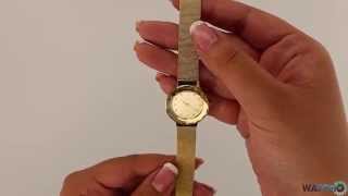 WatchO.co.uk - Skagen Ladies Gold-Tone Champagne Dial Watch 456SGSG | Unboxing \u0026 Close Look