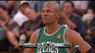 Ray Allen  Highlights 2010 Finals G2 at Lakers - 32 Pts, Finals Record 8 Threes,