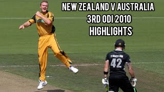 New Zealand V Australia | 3rd ODI 2010 | Highlights
