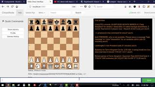Web Based Chess Interface