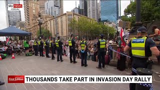 Thousands take part in Invasion Day rally in Melbourne