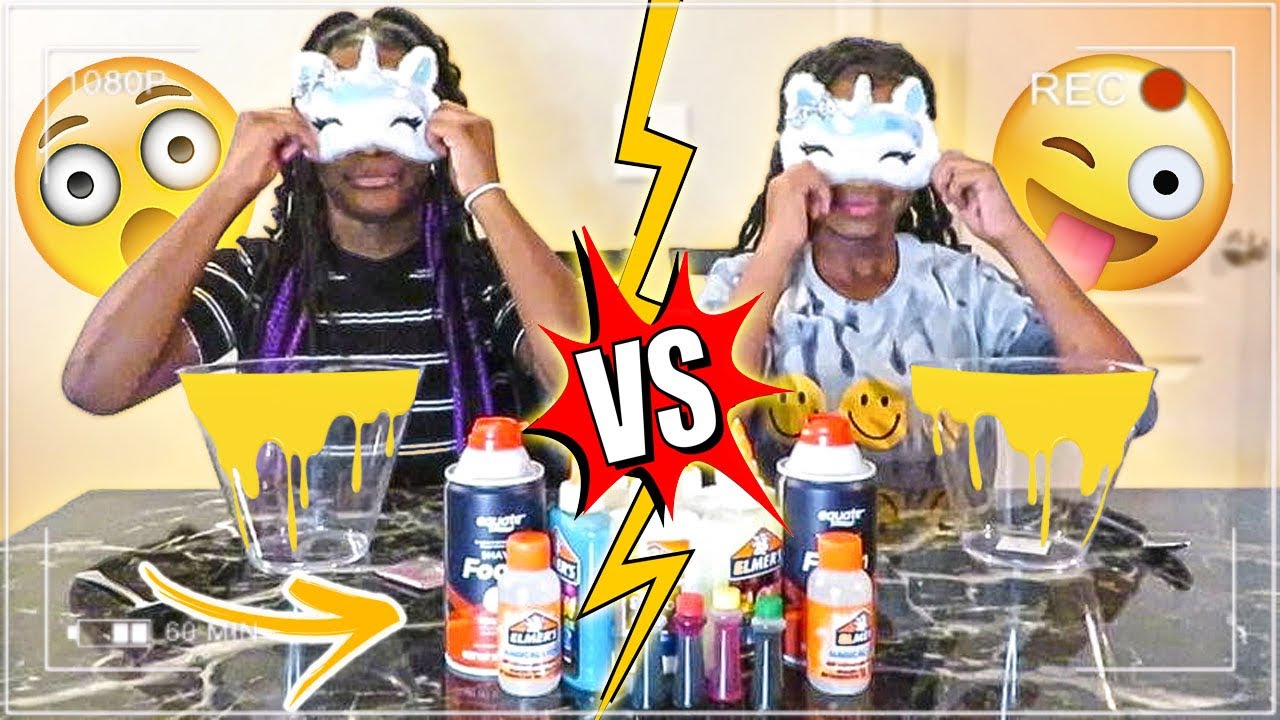 Blindfolded Slime Challenge Youtube