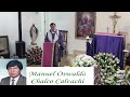 misa presencial y online en memoria de manuel oswaldo chalco calvachi