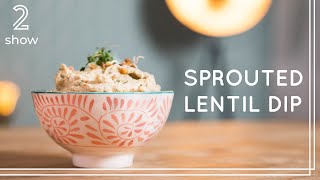 Sprouted Lentil Dip | High Protein Vegan Fitness Recipe