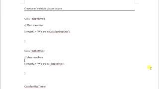 Java Programming Tutorial - 10 Multiple Classes