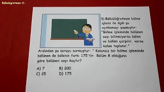 4.sınıf bursluluk sınavlarına hazırlık (yeni nesil sorular) 4th grade math @okulcu