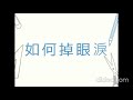 如何掉眼淚 karaoke