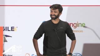 Lean Startup from the Trenches by  Manish Chiniwalar (@manishrc) at Agile India 2017