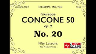 Concone 50, Op.9 No.20 (Medium Voice, 콘코네 중성용)