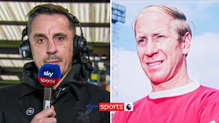 Gary Neville's moving tribute to Sir Bobby Charlton ❤️