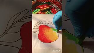 Easy Mango Drawing #art #Monira's canvus #painting