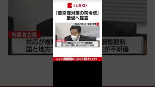 政府の新型コロナの有識者会議は感染対策の司令塔となる組織の整備を求める報告書の取りまとめに向けて、詰めの議論をしています。（2022年6月15日）#Shorts