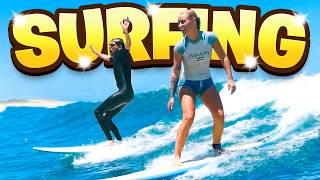 N3on & Iggy Azalea Learn How To Surf...