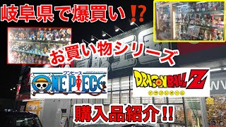 お買い物シリーズ　岐阜県ブラショ旅で爆買いした商品をご紹介！！　ドラゴンボール　ワンピースフィギュア等