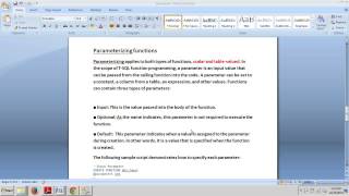 SQL Server tutorial 58: Parameterizing Functions