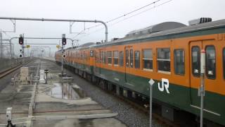 115系1000番台T1159+T1030編成　両毛線437M