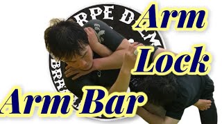 腕固めからの腕十時　Arm Bar from Arm Lock