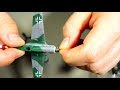 1 144 german aircraft focke wulf ta152h painted model made by ftoys.making.no audio.エフトイズ　ta152h