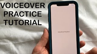 How to practice VoiceOver Gestures on iPhone or iPad - Video Tutorial