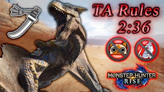 [MH Rise Speedrun] HR Tigrex/ティガレックス  | TA Wiki Rules | 2:36 | LS/太刀 - Solo