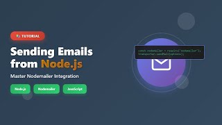 📧 Sending Emails with Node.js & Nodemailer: A Beginner's Guide