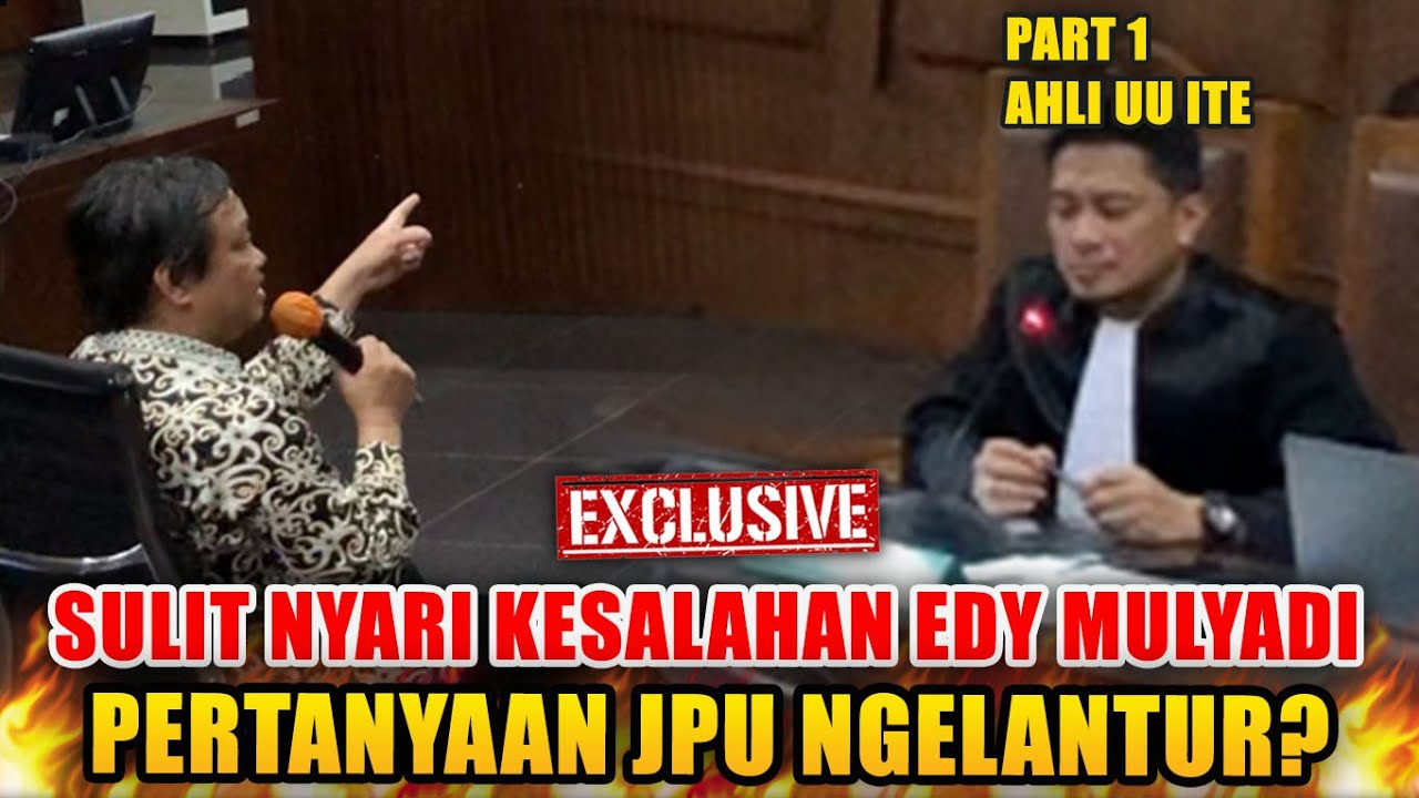 VIRALLL...!!! PERTANYAAN JPU TIDAK JELAS, AHLI SAJA SAMPAI BINGUNG ...