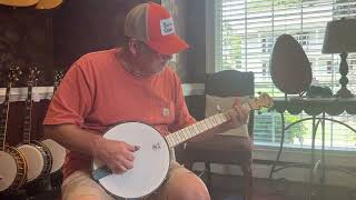 (SOLD) Goodtime Jr. 5-String Openback Banjo (Seawater Teal) Demo - Papaw Odell's in Cleveland, TN