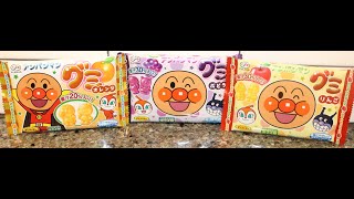 FUJIYA Japanese Anpanman Gummy Candy: Orange, Grape \u0026 Apple Review