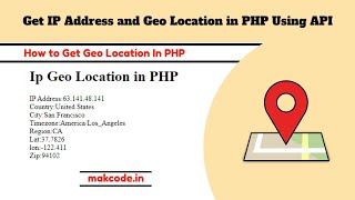 How to Get geo location details / data in php using https://ip-api.com/ JSON format