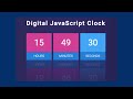 Digital Clock UI Design Using CSS3 & Vanilla Javascript | HTML | Web development Tutorials