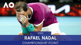 Record-Breaker: Rafael Nadal Championship Point | Australian Open 2022
