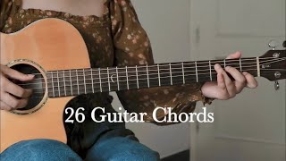 26 Guitar Chords every Guitarist Must Know | Easy Guitar Lesson for Beginners