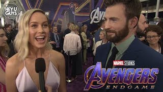 Avengers: Endgame World Premiere - Chris Evans & Brie Larson Interview