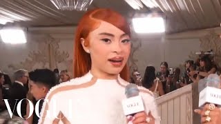Ice Spice Wears Balmain to Her First Met Gala Red Carpet | Met Gala 2023 With | Vogue