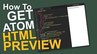 How to get Live HTML preview in Atom [NoobCode]