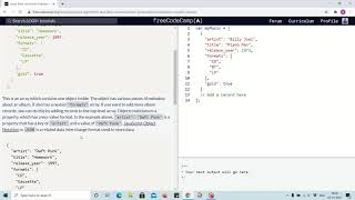 Lesson 90 - Manipulating Complex Objects - freecodecamp