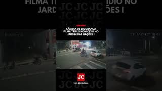 Câmera de segurança filma tiroteio no Jardim das Nações