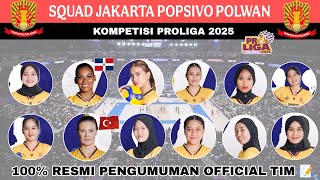 DAFTAR PEMAIN JAKARTA POPSIVO POLWAN PROLIGA 2025