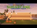 minecraft automatic sugarcane farm building sounds no commentary 耳に目に心地よい サトウキビ自動収穫装置作り（作業音のみ）