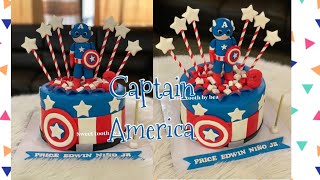 Captain america edible toppers