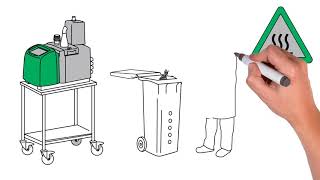 Safe, automatic filling for hot melt adhesive granules