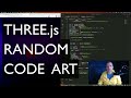 THREE.js Random Code Art