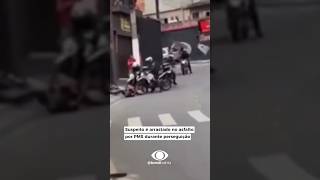 Um homem foi arrastado pelo asfalto durante uma abordagem policial em São Paulo.